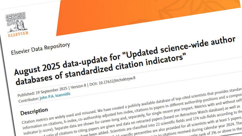 ΔΕΠ της Οδοντιατρικής του ΕΚΠΑ στους κορυφαίους επιστήμονες διεθνώς (Τop 2%)